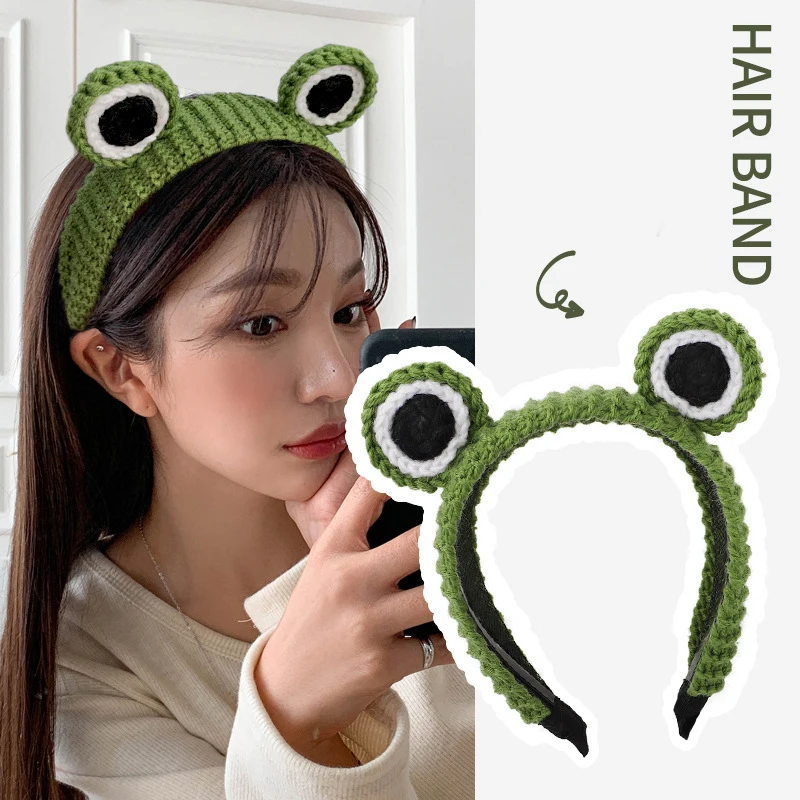 Hair Bands Accessories for Children Girls Kids Frog Green Cute Headband Casual Dress Hair Clip Party Accessories