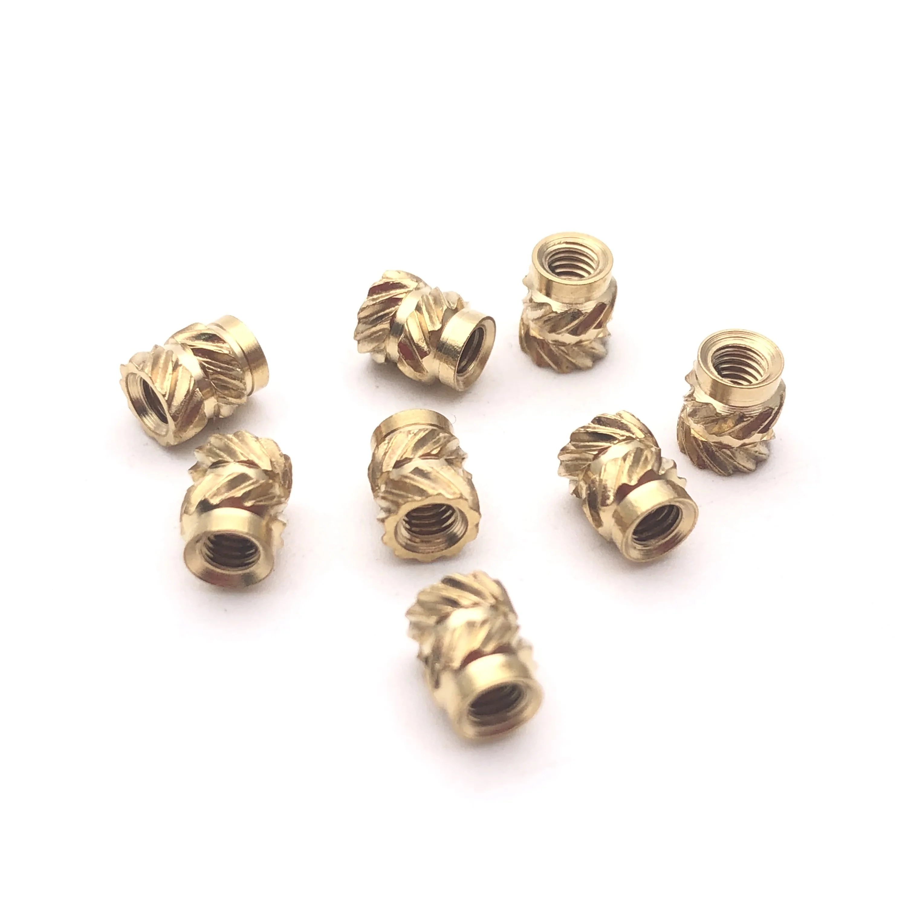 M5 M6 Brass Threaded Inserts Nut Knurl Nuts for Insert Molding