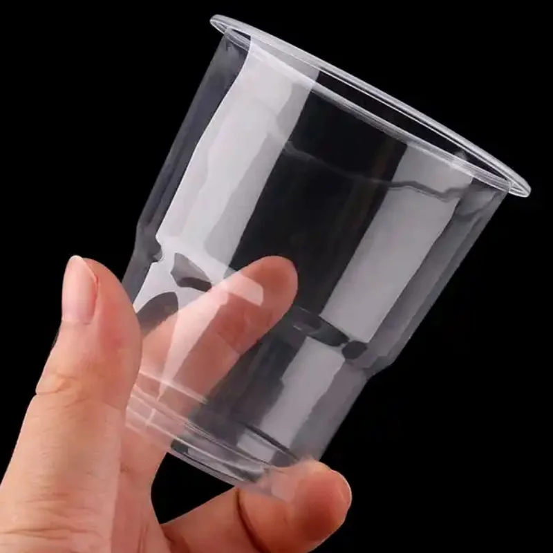 Custom Disposable PP Plastic Clear Drink Cup 180ml 190ml Transparent for Hot Cold Water Juice Cups