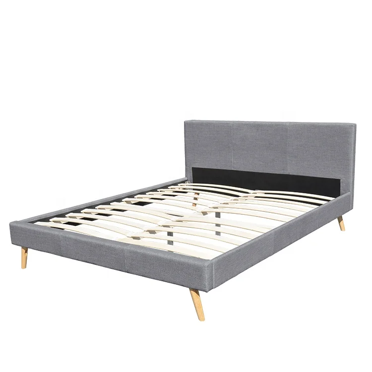 Willsoon furniture 1199  Style Modern Design Hotsale Wood Feet Linen Fabric Bed