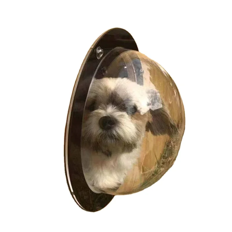 Wholesale Semi-circular Transparent Acrylic Special New Fence Window for Dogs Pet Fence Window