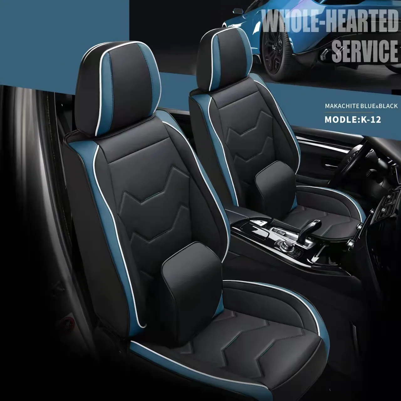 5d Sports China Custom Fashion Pu Leather Four Seasons Full Set Car Seat Covers