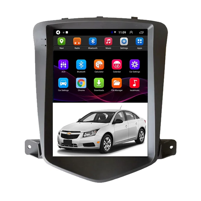 9.7inch Car Radio Android 9.1 for Chevrolet Cruze 2006-2014 Multimedia Player GPS Navigation Vertical
