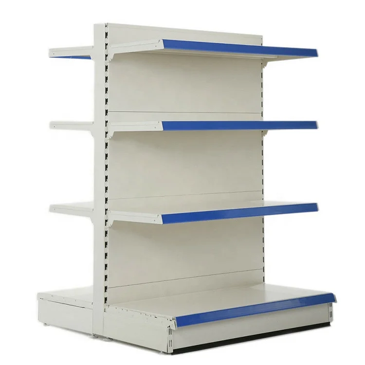 Недорогие полки для супермаркетов металлический стеллаж гондолы от
