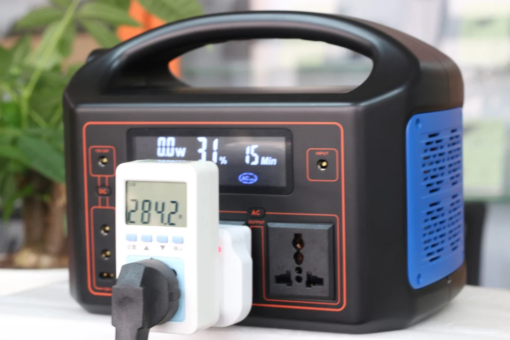 Solar Power Station Portable 300Wh Solar Generator 90Ah Backup Battery Pack 220V AC Outlet for Camping Emergency