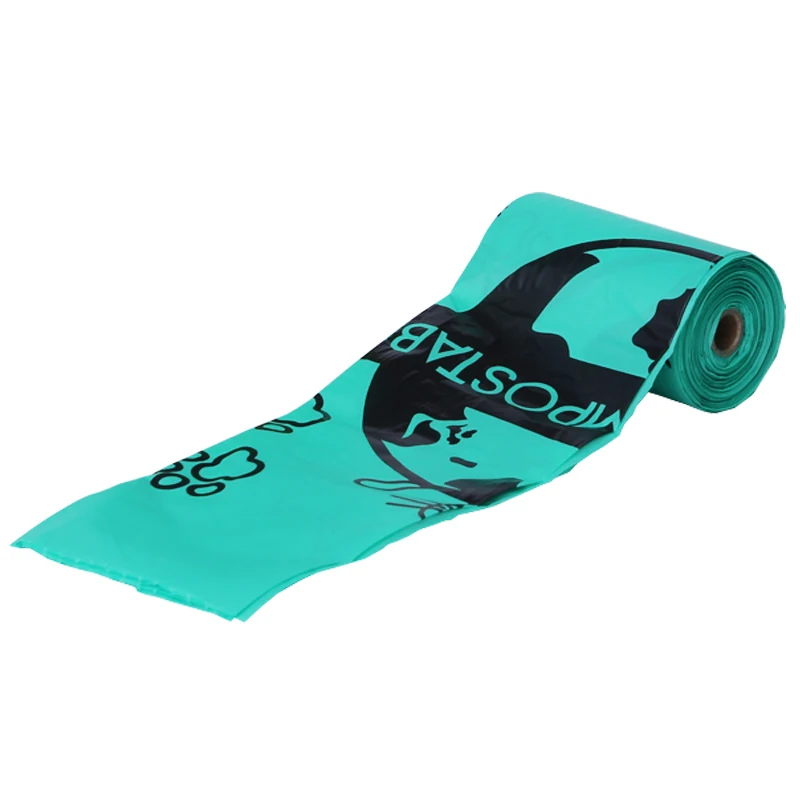 Fully Compostable Disposable Poo Bag Customized Pet Biodegradable Corn Starch Dog Poop Bag