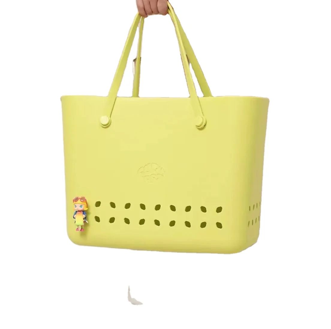 2024 New Wholesale Hot Sale Women Beach Waterproof Tote Bags Pentagram Shape Summer Rubber Fashion Eva Silicone Bogg Bag