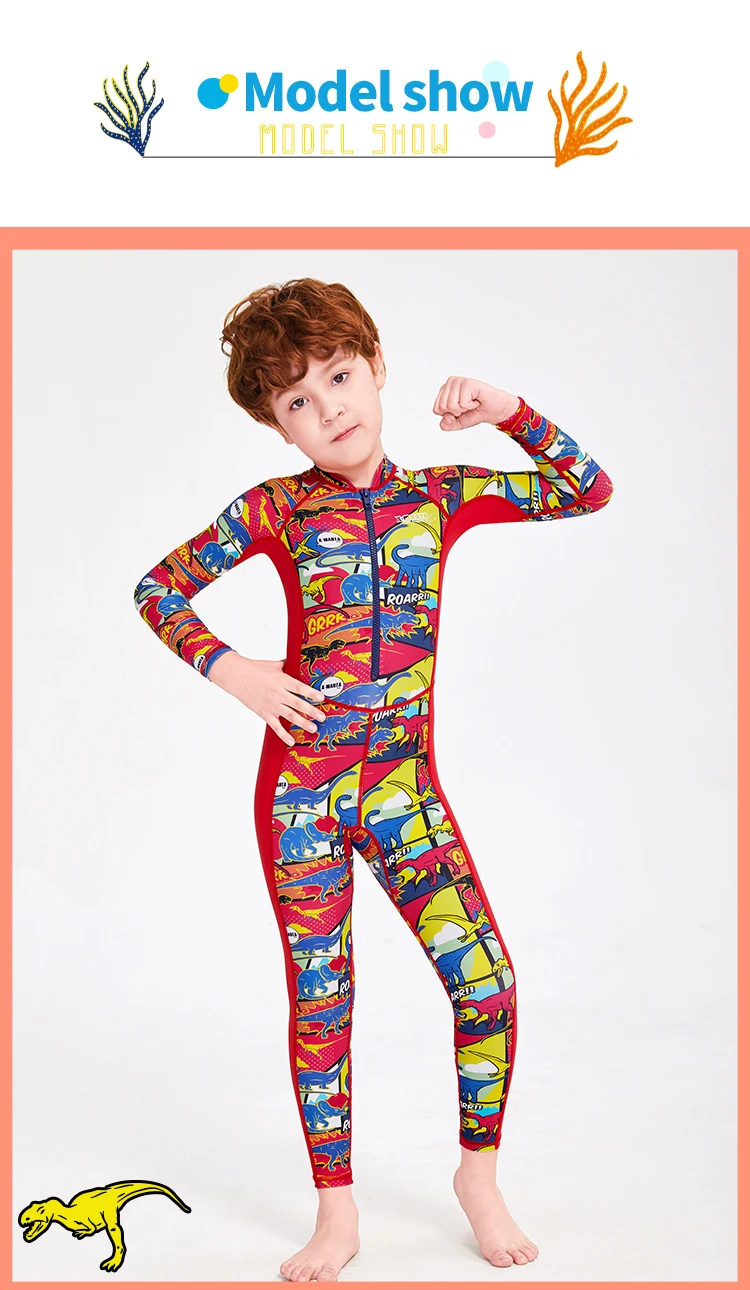 New creative wetsuit kids UV Protection one Piece Full Body Keep Warm diving suit wetsuit