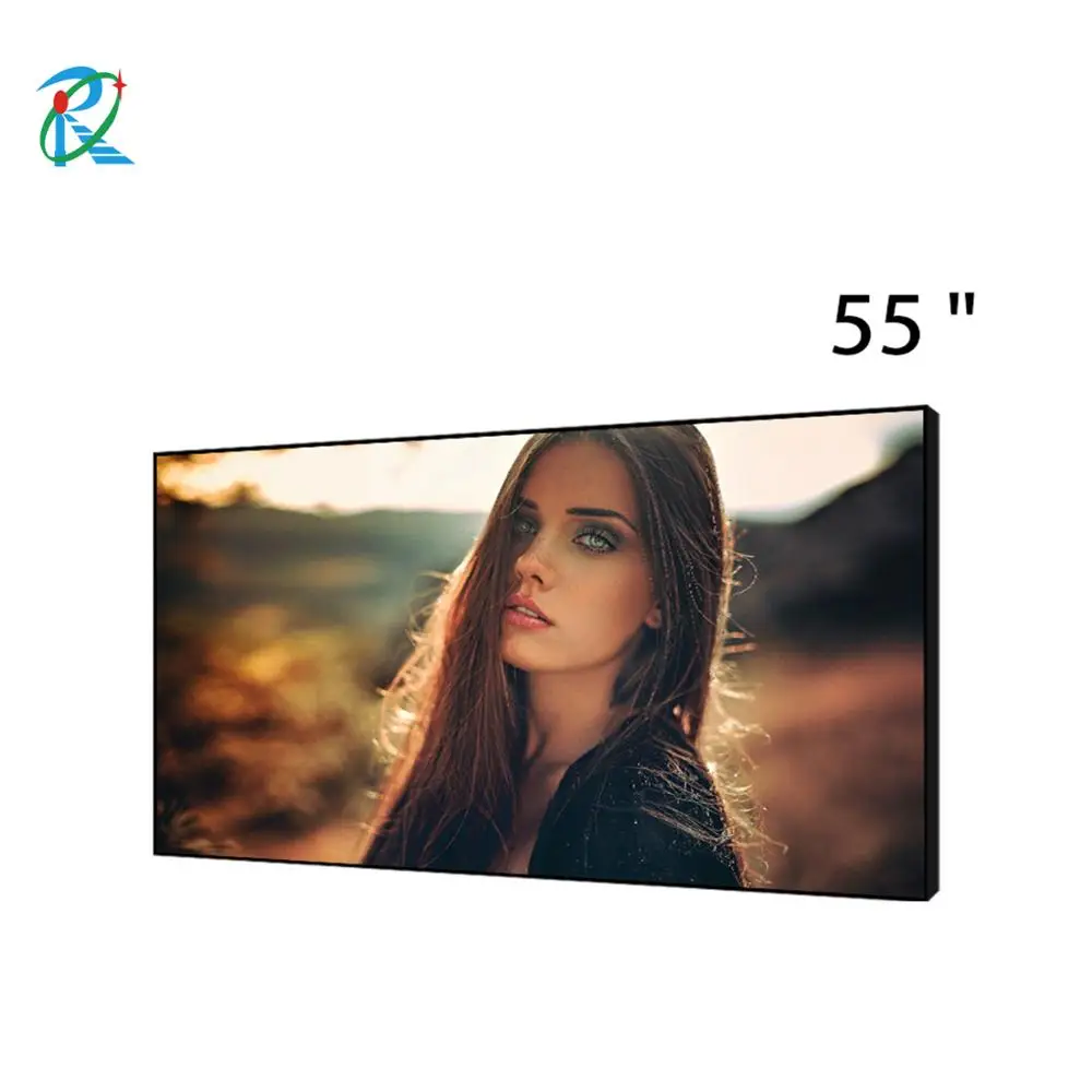 New 55 inch high brightness flexible advertising display replacement tv screen panel monitor customized lcd