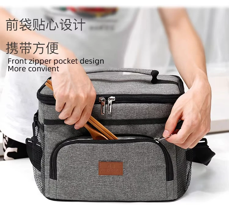 Insulated Lunch Bags for Women Food Delivery Crossbody Bag Commercial Quality Insulated Warmer Cooler Delivery Bag