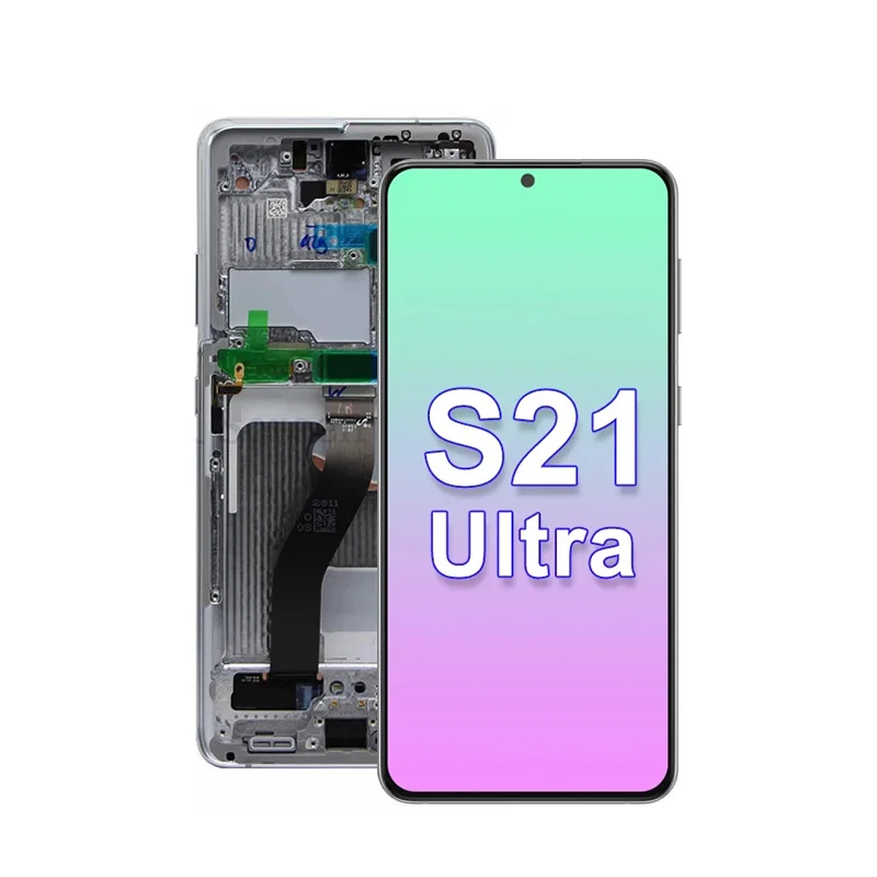 6.8 inch S21 Ultra 5G Lcd Display Touch Screen Digitizer Parts For Samsung S21 Ultra G998F/DS LCD