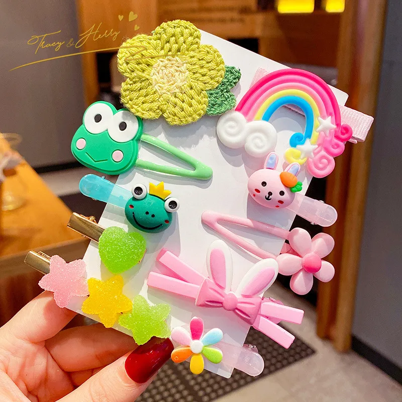 Tracy & Herry NEWest Korea Hot sale Candy Color  Hair Clip Sets Sweet Hair Clips for kids girls