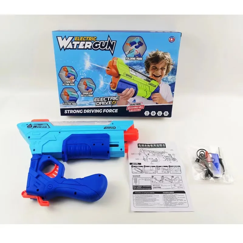 Hot Selling Good Quality Summer Water Toy Double Nozzles Shooting Electric Water Gun For Kids