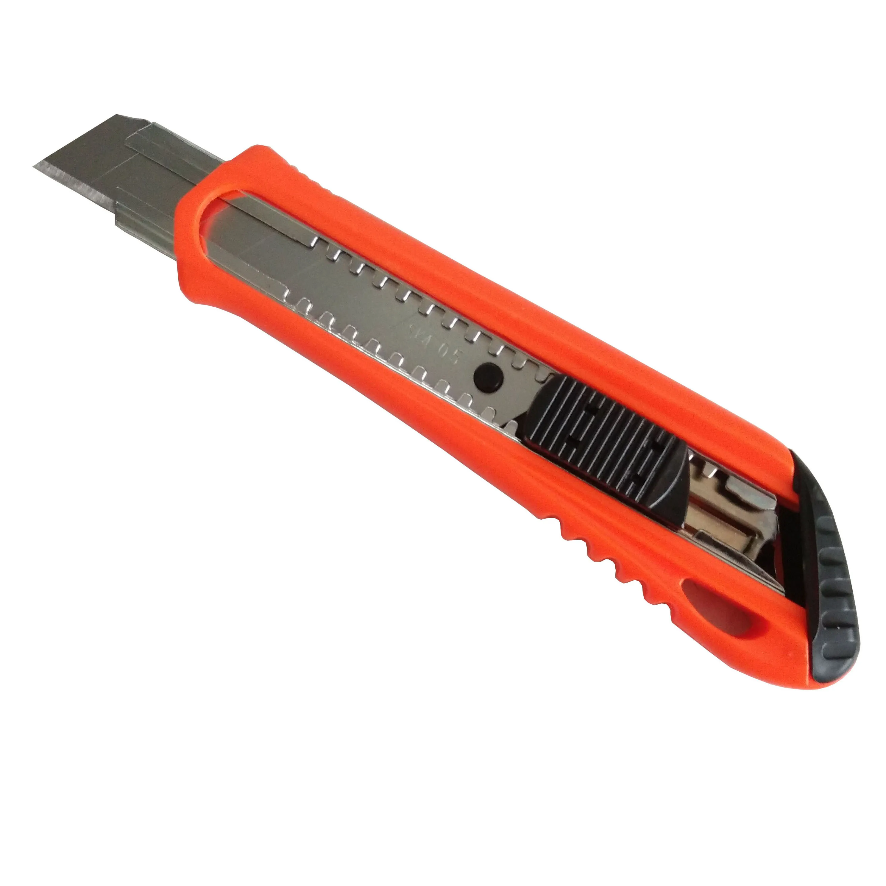 low MOQ 18mm wide blade SK4 material economy plastic utility knife cutter hand cutter