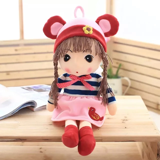 Dropshipping Kawaii Plush Doll Spring Girl Strawberry Baby Doll 45cm Plush Fairy Doll for Girls