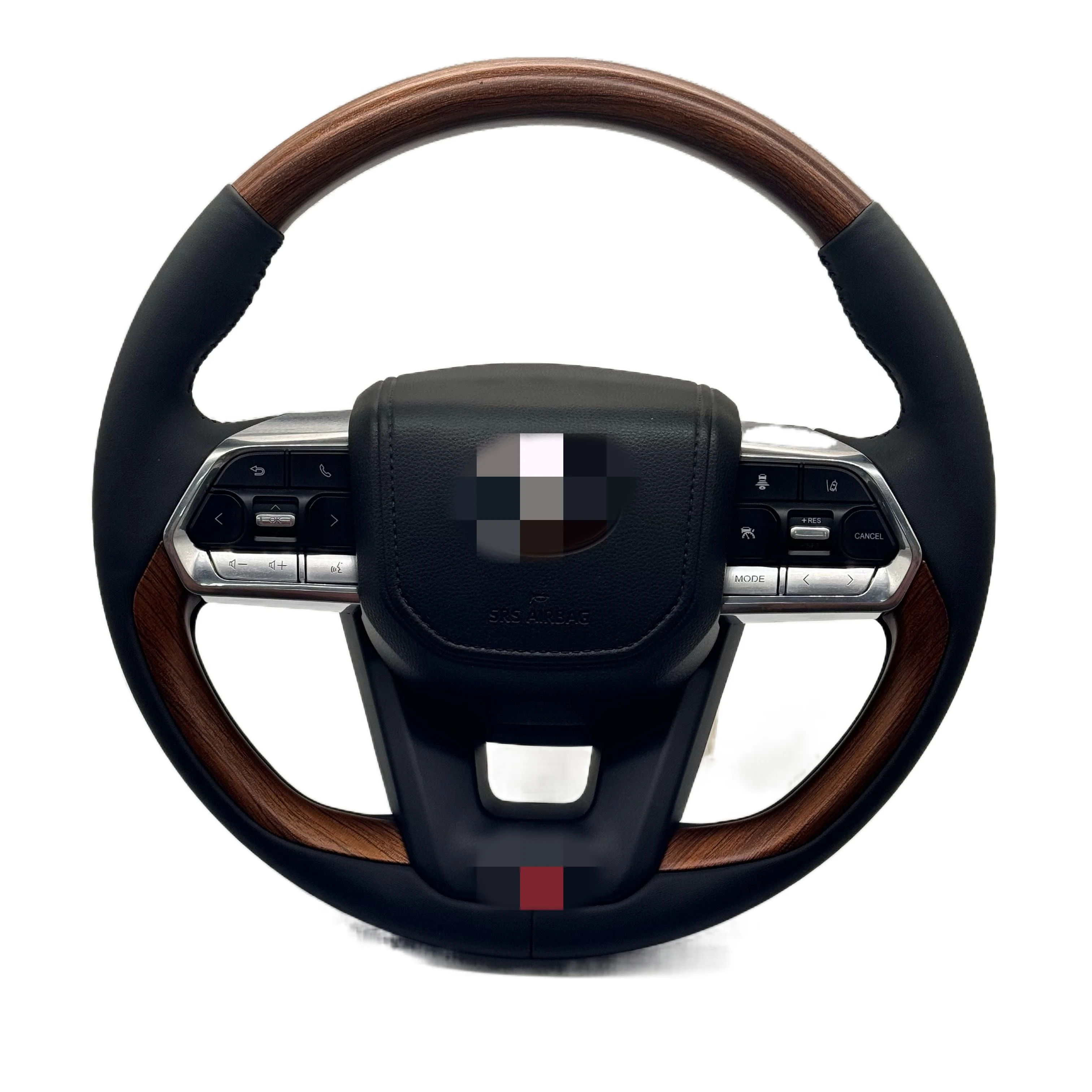 Черное кожаное деревянное Рулевое колесо для Toyota Corolla 4Runner Crown RAV4 Fortuner Yaris Prius Lexus Lx570 GX470