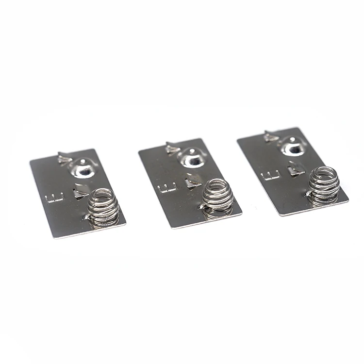 Custom Made Battery Contacts Plate Battery Terminal Flat Spring for Flat Battery Contacts