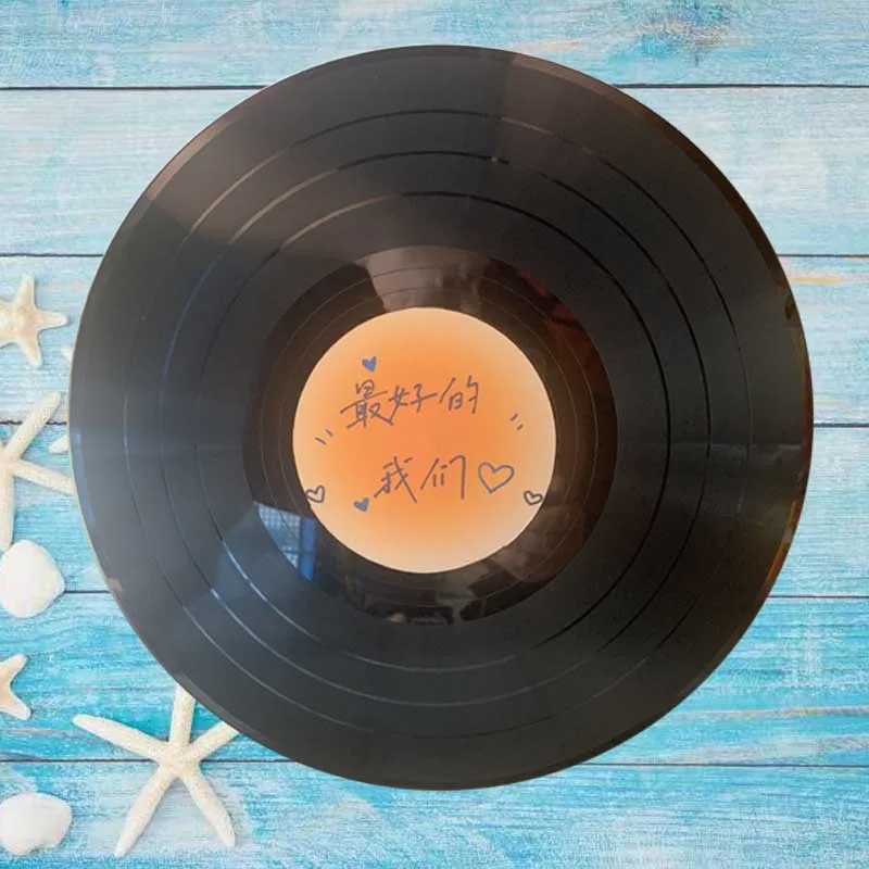 fancy home decorative DIY ABS love message vinyl record wall decoration