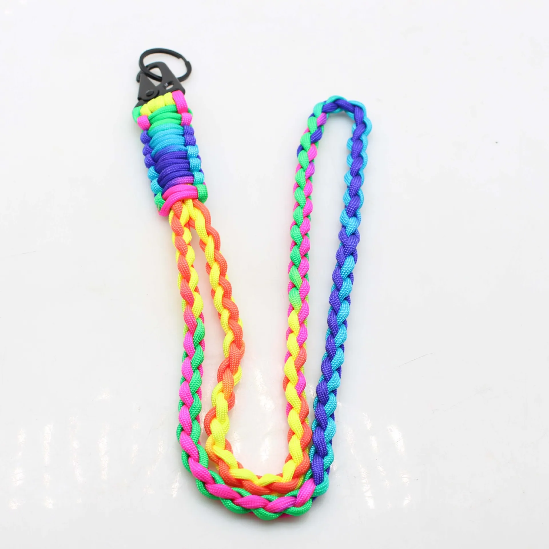 Paracord Handmade Phone Lanyard Strap Heavy Duty Colorful Neck Necklace for Outdoor Camping & Hiking