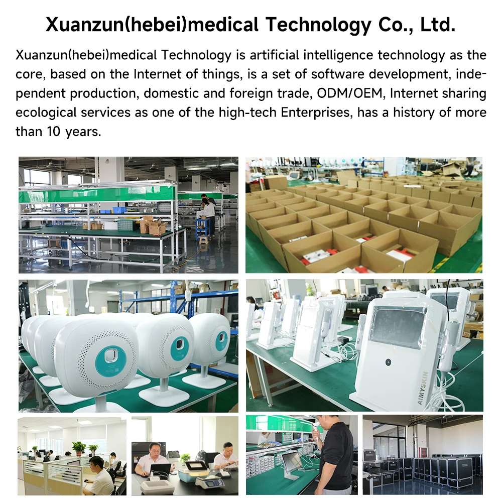 New Product Ideas 2025 Other Beauty Salon Equipment Led UV Light Home Skin Test Touch Screen Skin Scanner Machine Portable White