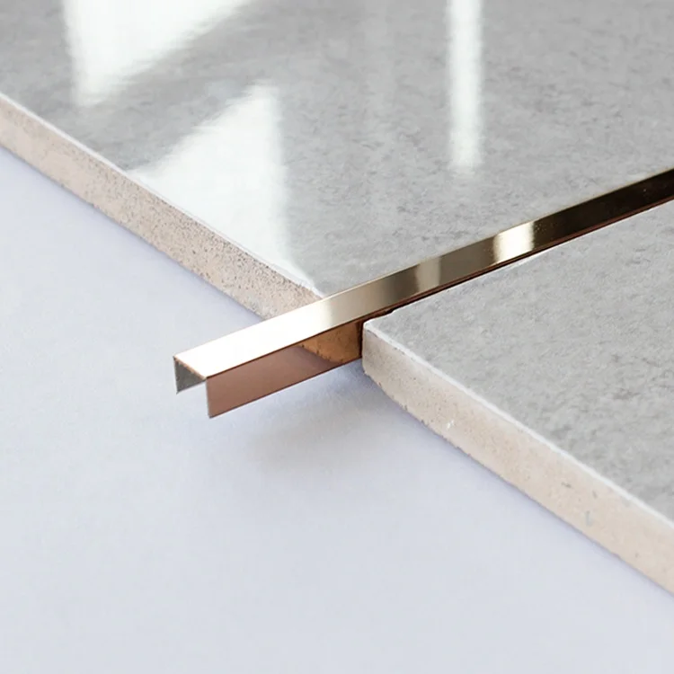 Customized width and thick 201 304 316 316l mirror gold surface ss decorative u channel and t channel