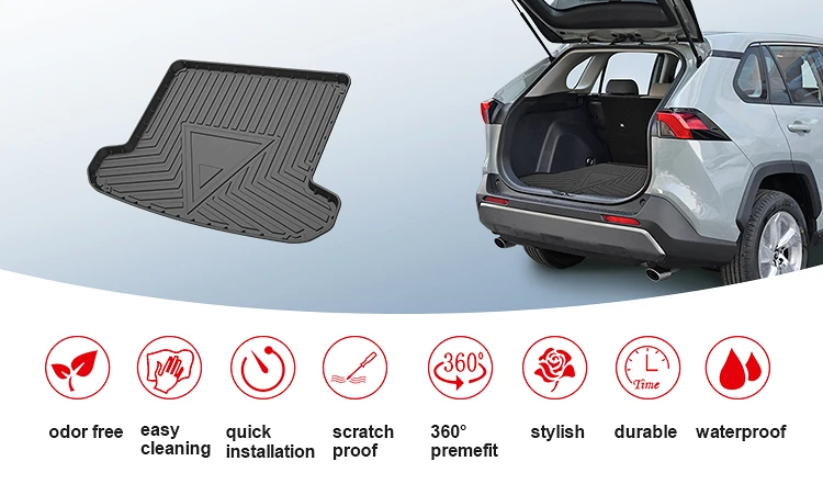 Hot Selling Car Mats for Ford Territory TPE Trunk Cargo Mat