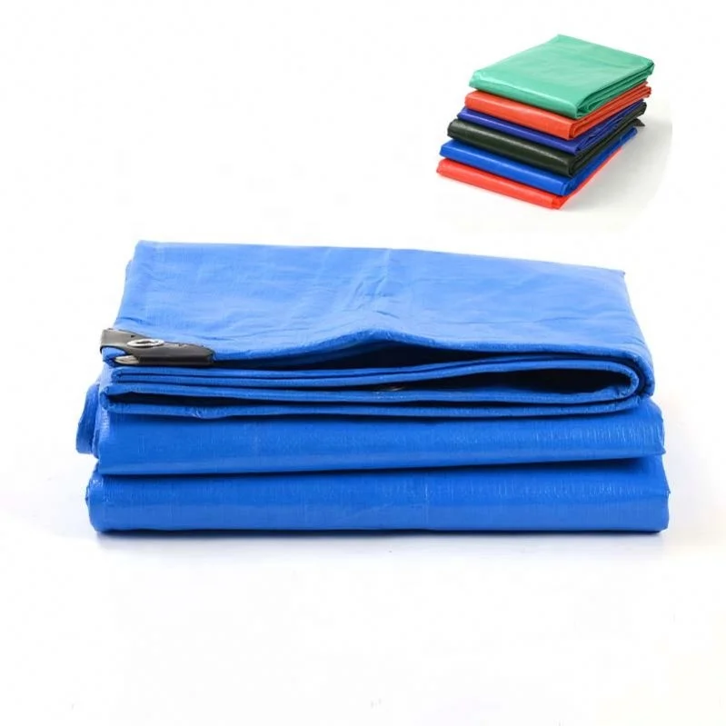 Polyethylene Coated HDPE Woven Fabric Anti-Corrosion Practical PE Tarpaulin