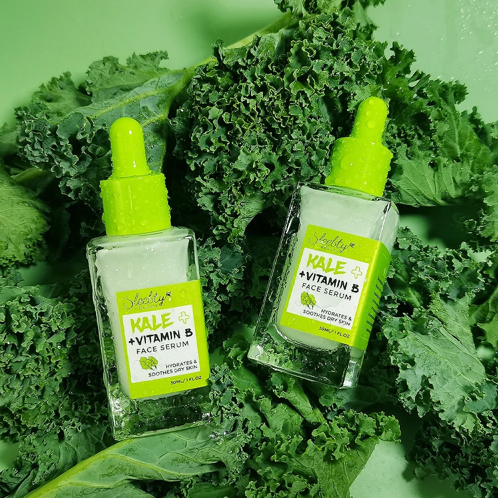 New Trends Vegan Organic Skin Care Hydrating Antioxidant Essence Kale+Vitamin B Face Serum