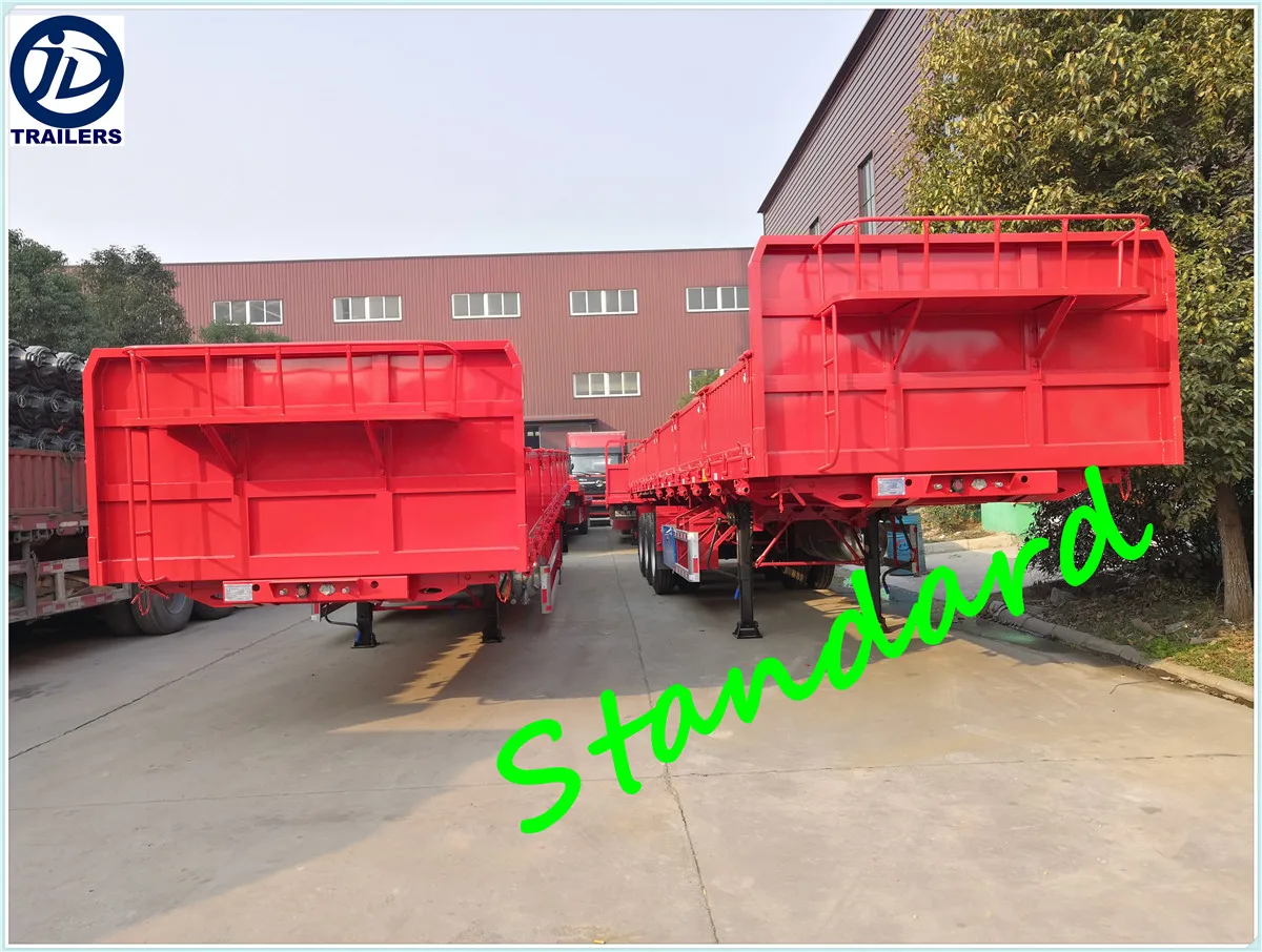  OYJD Trailers new standard 40ft flatbed trailer sidewall with locks truck use glass rubber material transport for