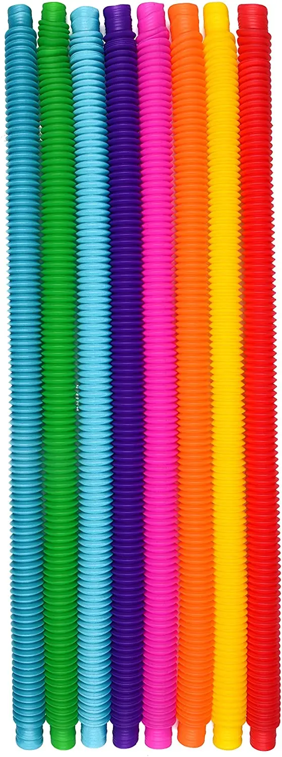 Fun тянуть и поп-трубки для детей стрейч изгиб подключите игрушка обеспечивают тактильный слуховой сенсорная игра противник детская