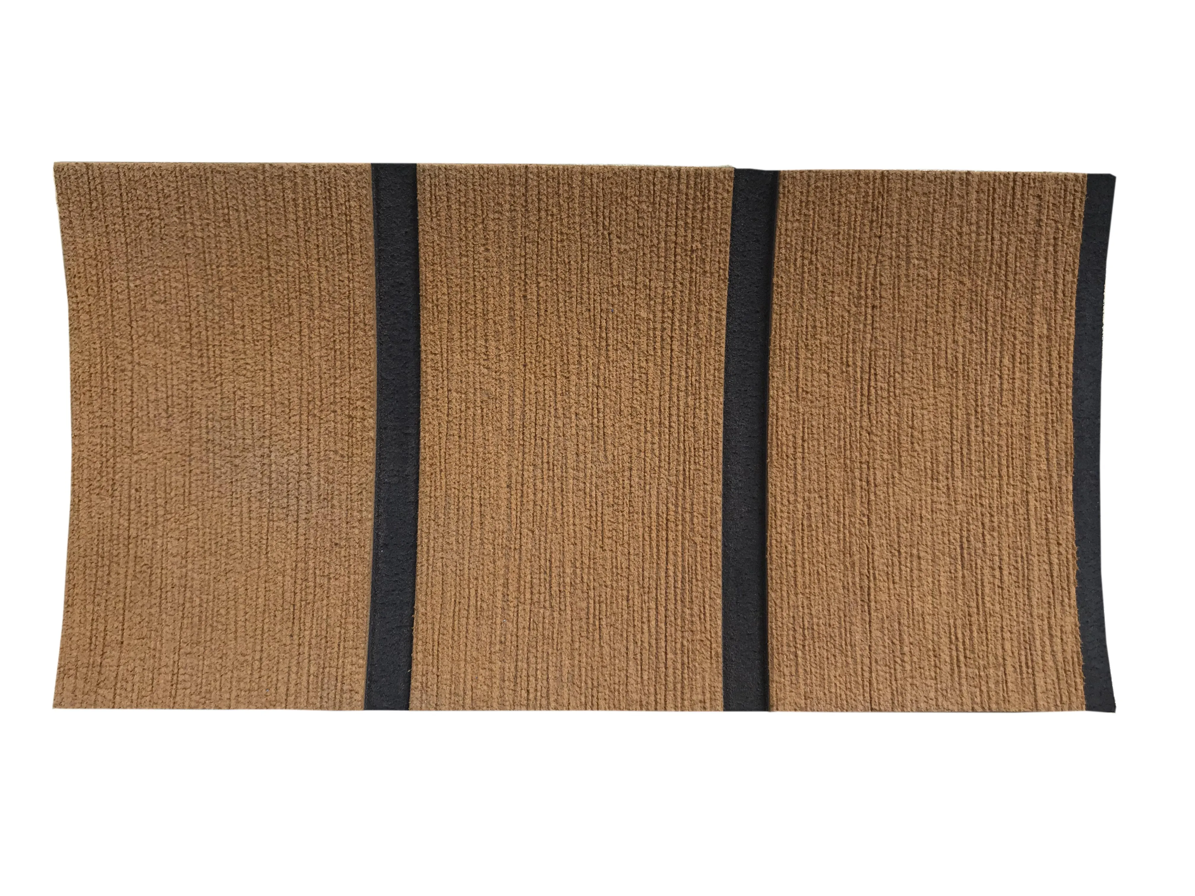 High quality factory price  EVA boat flooring EVA foam marine decking board brushed grooved teak UV resistant