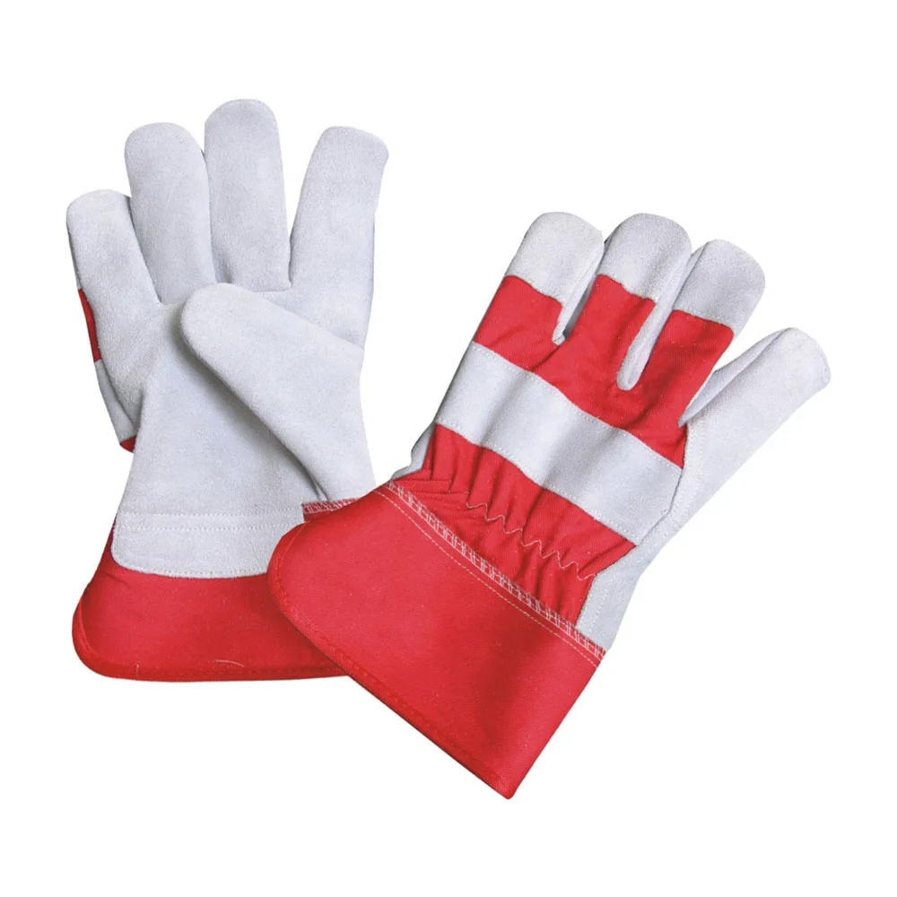 Natural Rigger leather working Gloves/Single Palm Leather Safety Gloves