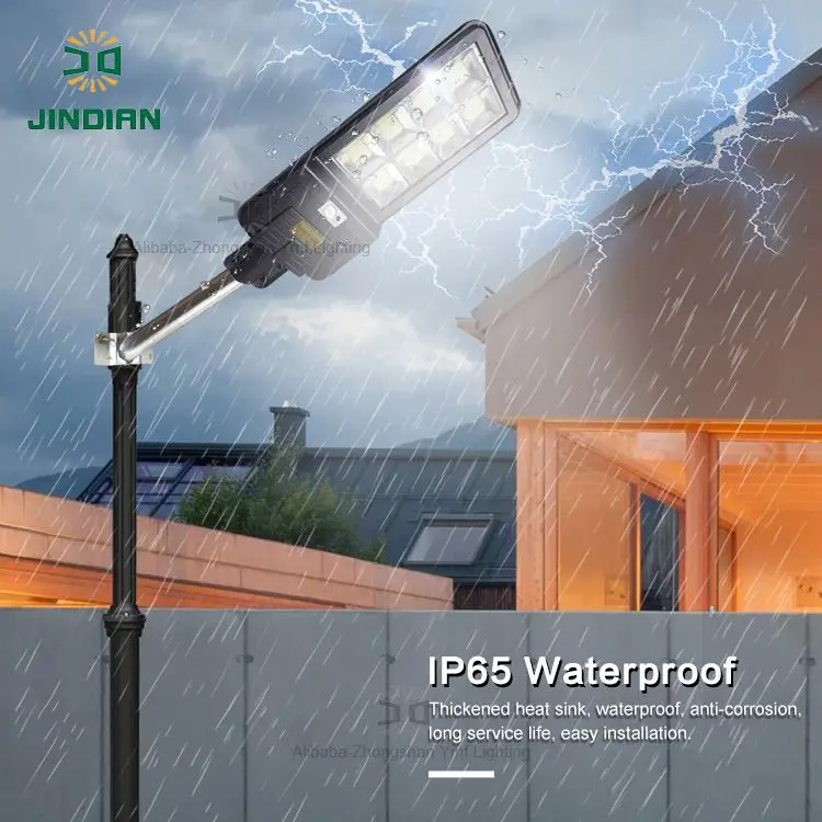 jindian Preferential price led solar street light 500w motion sensor solar hybrid street light