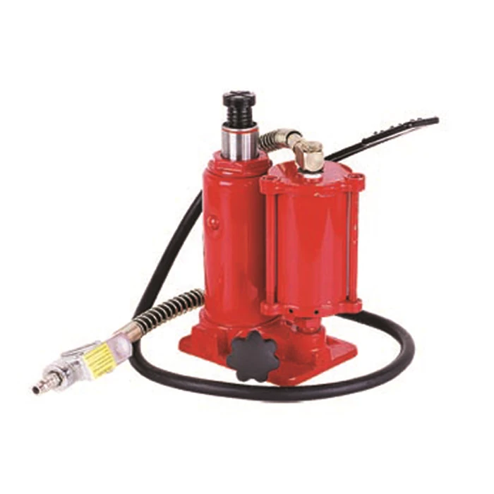 5 Ton Pneumatic Air Bottle Jack Manual Hand Pump, Red , Air Hydraulic Jack
