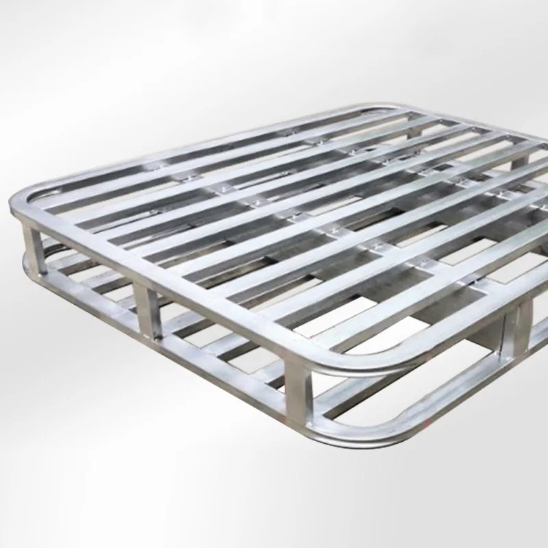 Manufacturers selling galvanized tray forklift logistics iron metal tray bedplate forklift platform stack the card board