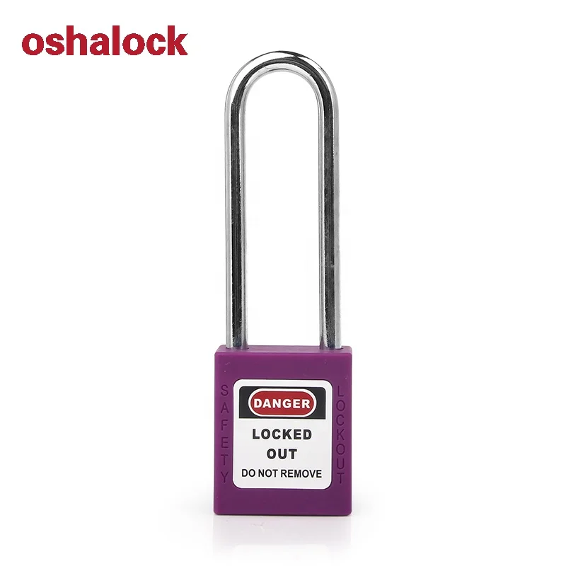 Производитель OEM, безопасный замок с 6 мм закаленной стальной скобой для блокировки промышленного оборудования