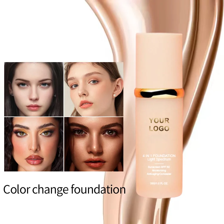 Wholesale Vegan Hydrating Foundation Cream private label make up foundation full coverage beauty cosmetics Biomimic Foundation