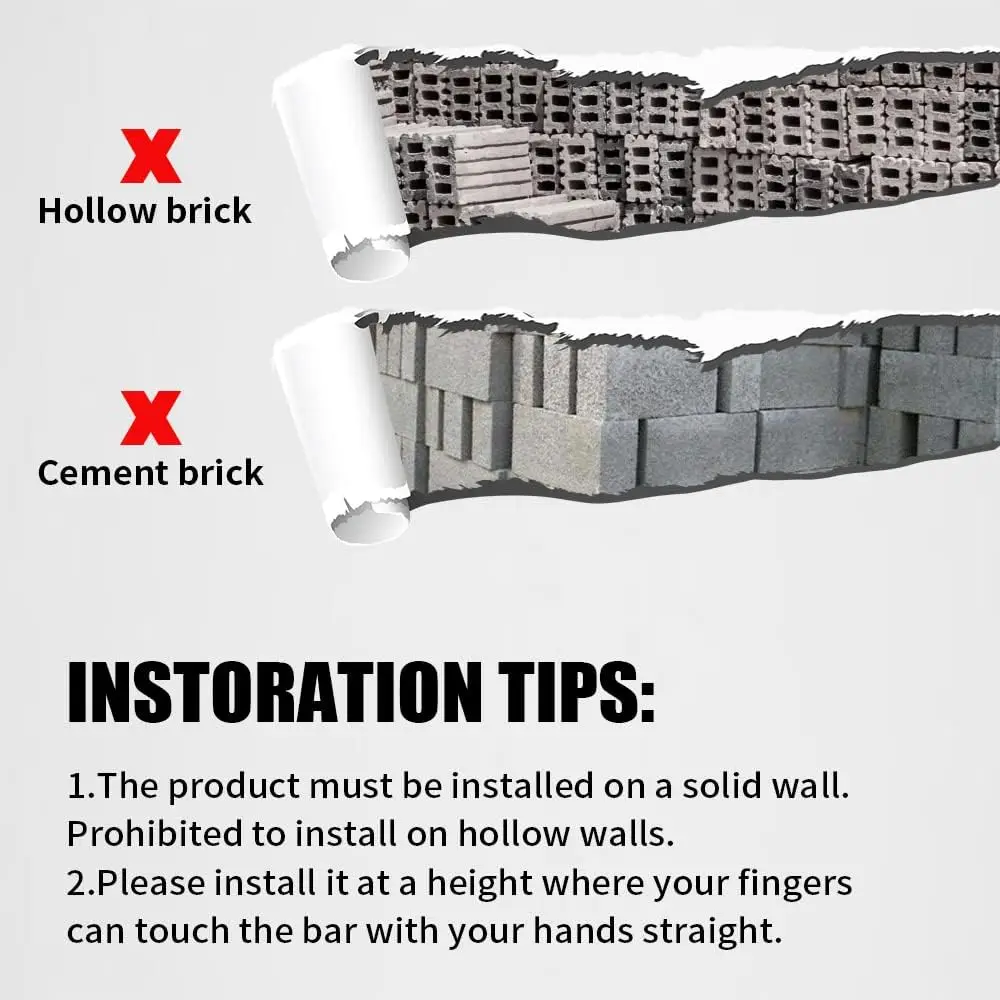 ZYFIT Heavy Duty Wall Mounted Pull up Bar Wall Mounted Pull up Bar Dip Station for home gym