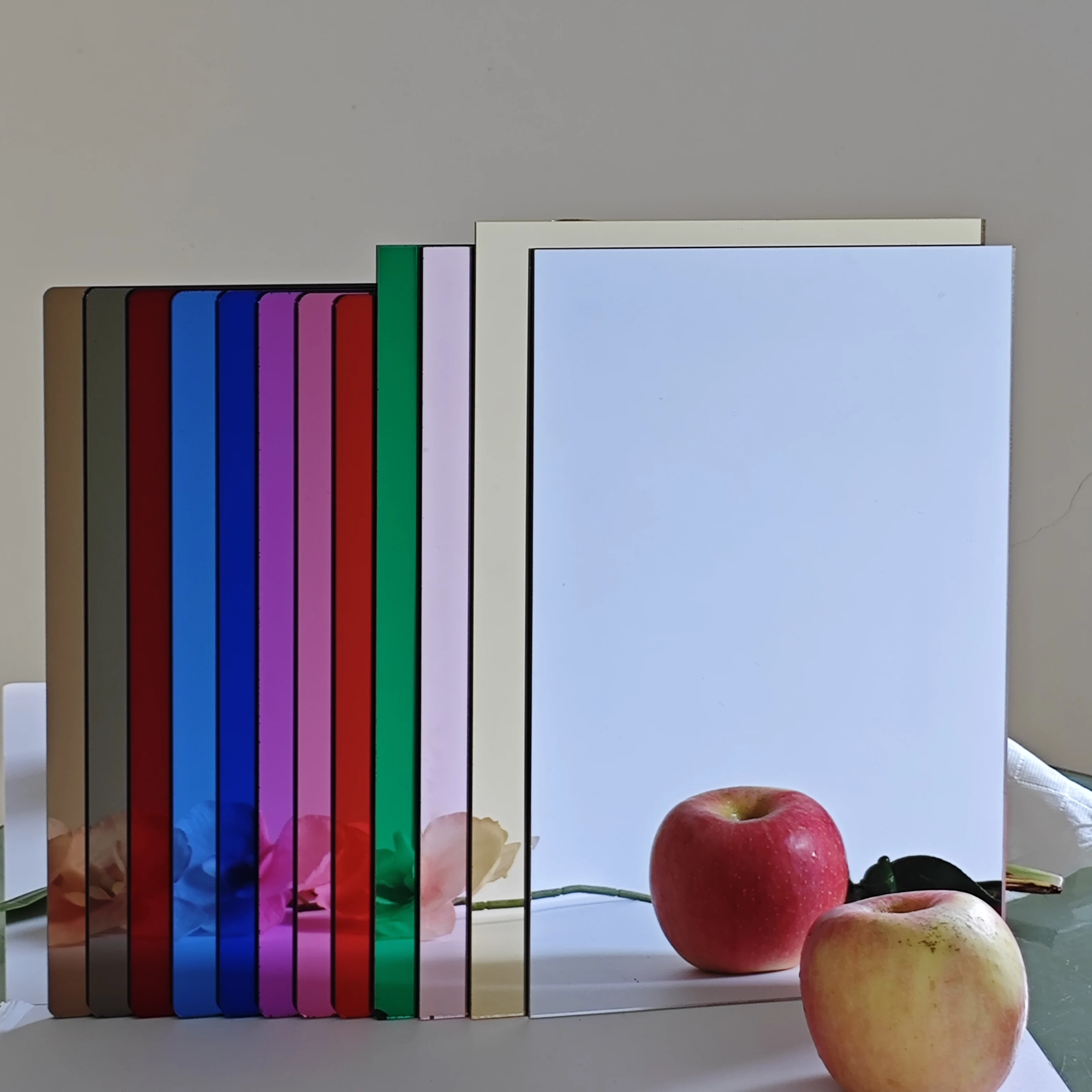 High Reflective Gold Silver acrylic Mirrors Cover protect Film  Acrylic mirror Panel Self Adhesive Thin Mirror acrylic Sheet