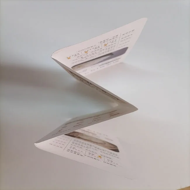 Die Cut Brochure Manual Book Custom Printed Instruction Folding Leaflet food manual