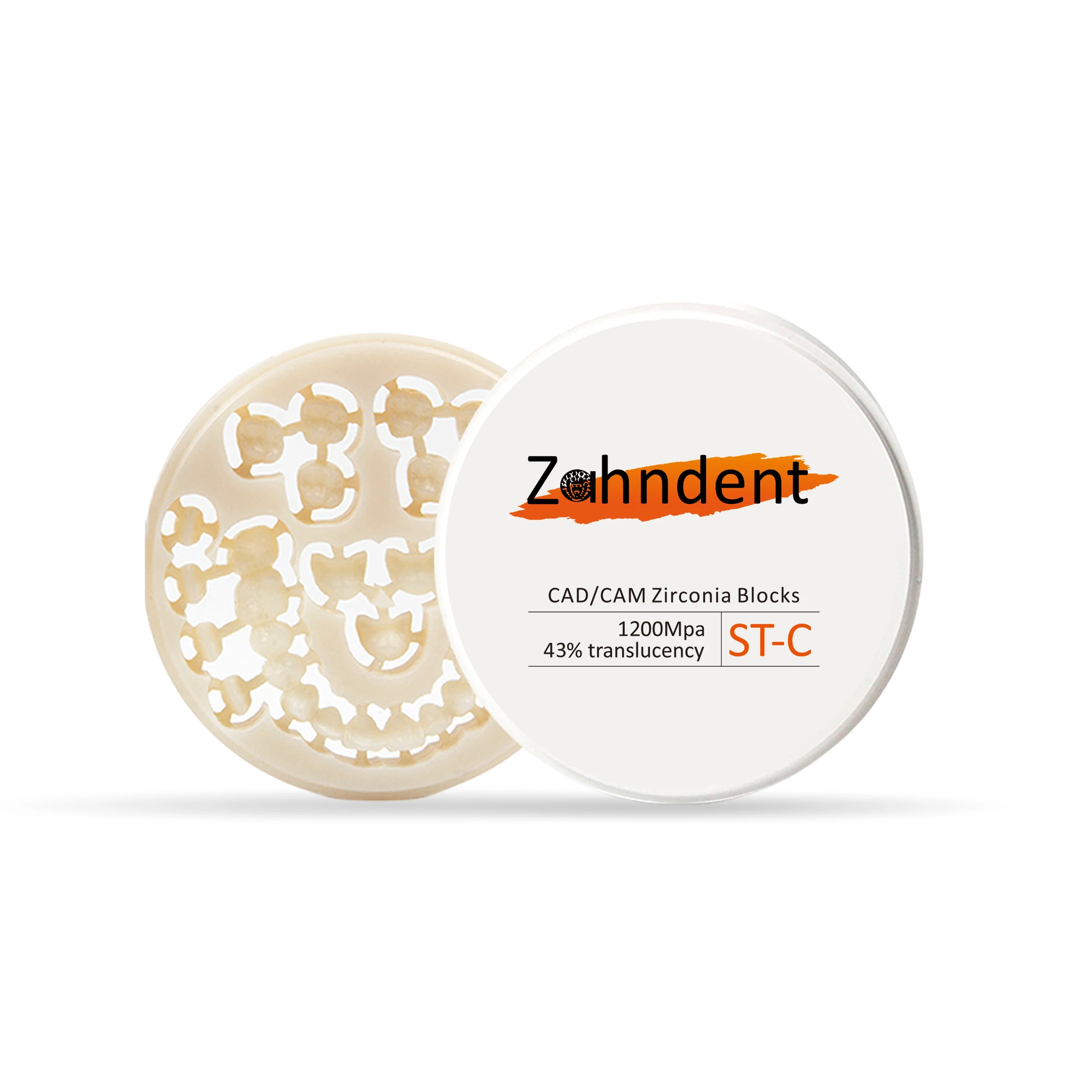 Zahndent high translucent zirconia blanks supplier cad cam milling machine color dental zirconia block ST-C