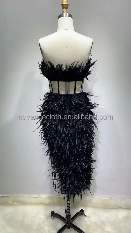 Novance Mono De Mujer 2021 Smock Dress Girl Celebrity Fashionable Party Runway Elegant Evening Dress Black Sexy Fat Women Dress