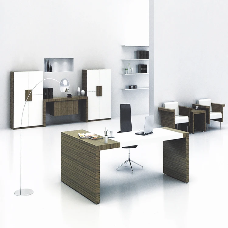 2022 Modern Furniture Manager Desk Workstation Luxury Wooden Executive Office Desk Office Table