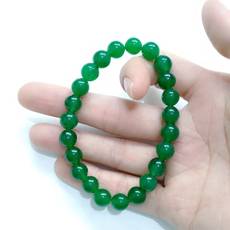 Natural stone beads hand string jade crystal beads cymophane