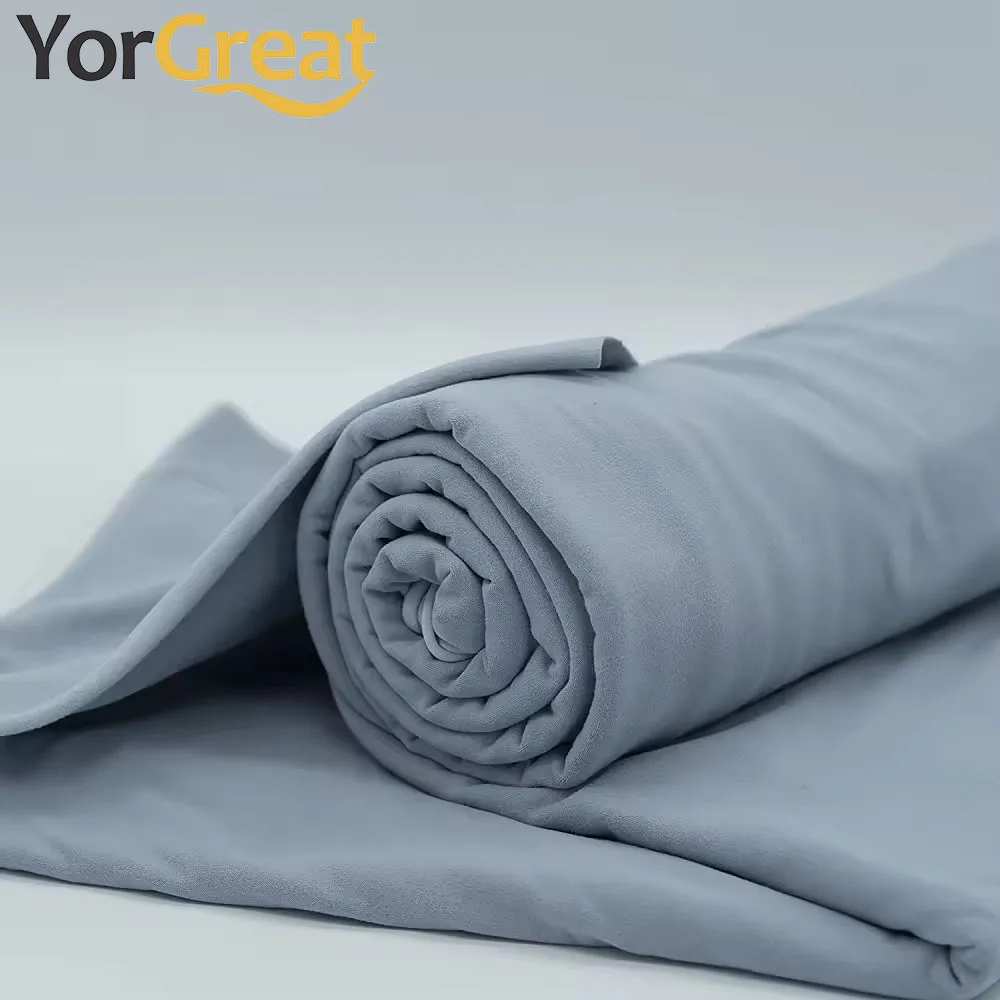 FREE SAMPLE Double Brushed Jersey Fabric Stretch Poly Spandex Knit Fabric Sewing Apparel Textile Great for Sportswear