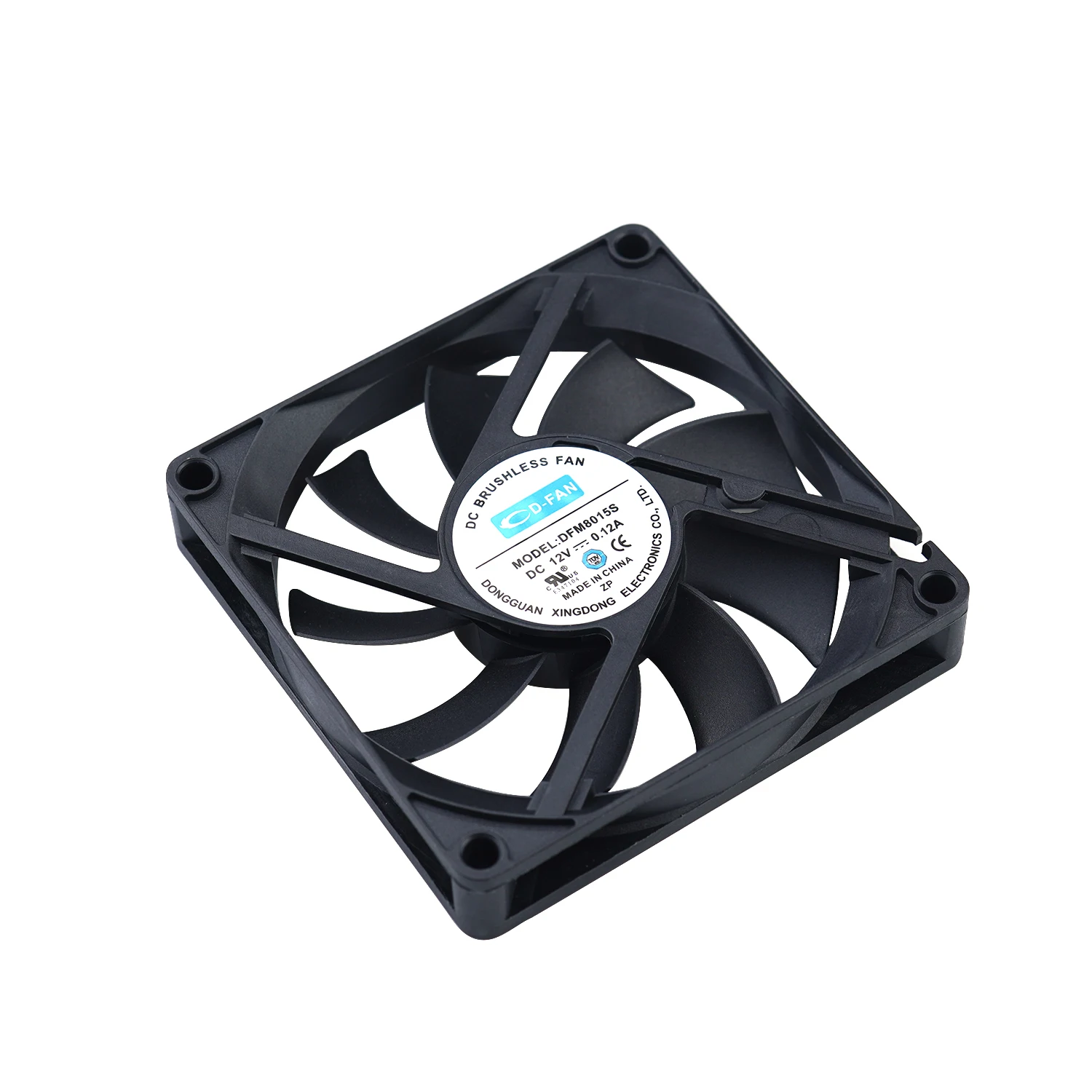 
80mm cooling fan 12v silent 80*80*15 fan mini high cfm cooler fan 