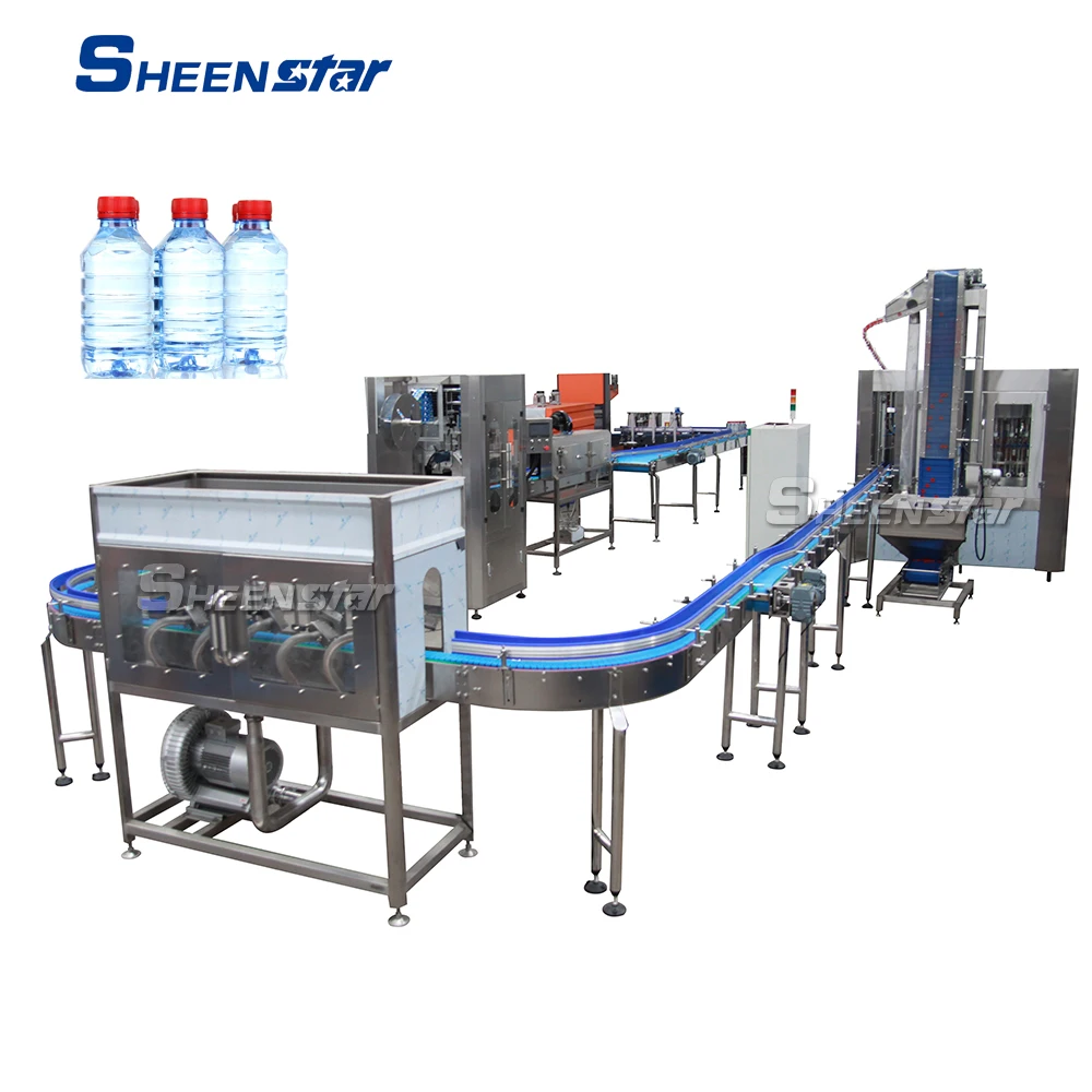 8000 bph plastic bottle water bottling filling capping line