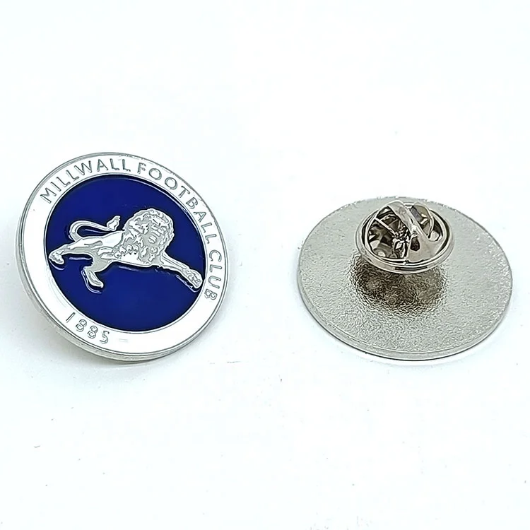Custom design enamel brooch football club cup pin badges lapel pins badge soccer epoxy metal icos al por mayor badge