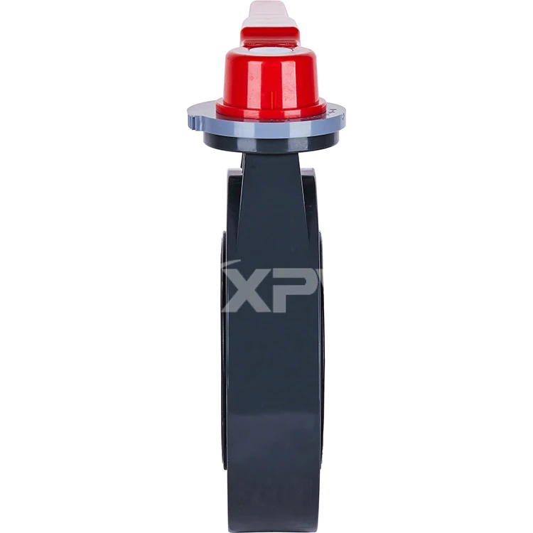 Средний Температура UPVC DIN JIS ANSI стандартный ручной рычаг Тип Химический клапан трубы dn40 до dn200 бабочка клапан