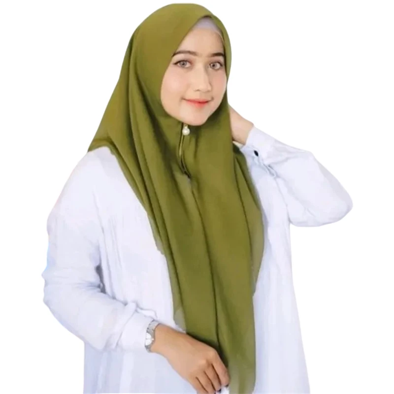 wholesale  new design instant  plain chiffon zipper hijab colorful scarf shawl comfortable breathable for Muslim woman